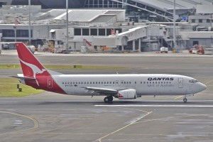 QANTAS 737-476 reg VH-TJX seen at Sydney airport. Picture by Aero Icarus. 